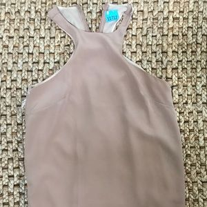 Tan halter dress size M